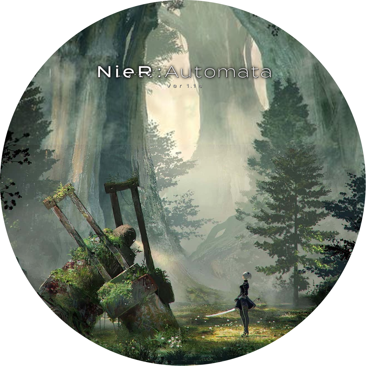 NieR:Automata Ver1.1a 第2クール ” の DVDラベルです | meechanmama