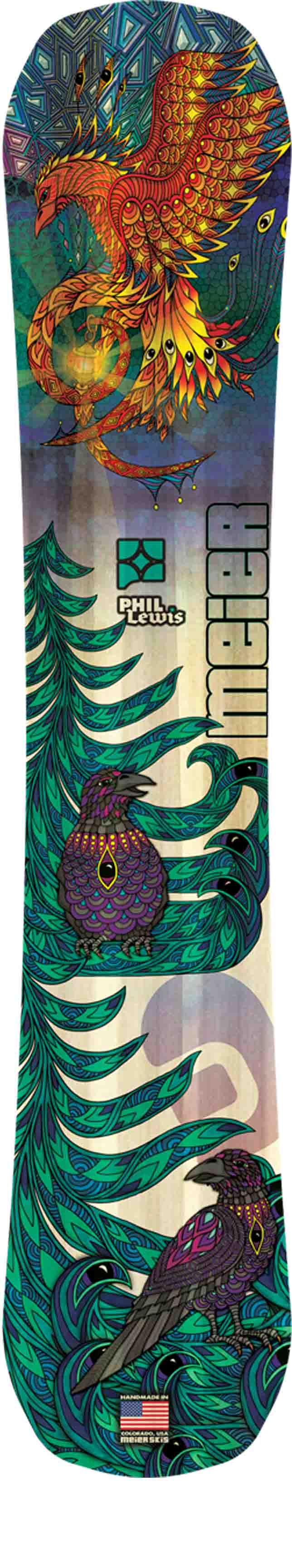 Phoenix by Phil Lewis | Custom Snowboard - Meier Skis