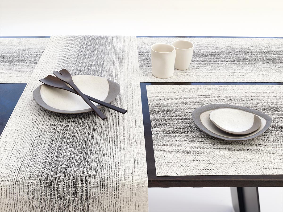 チルウィッチ ランチョンマット オンブレ｜ベージュの絣グラデーション