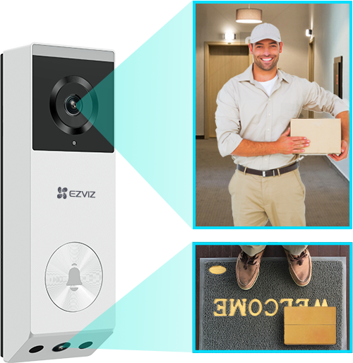 EZVIZ EP3x - Battery-Powered Video Doorbell Kit