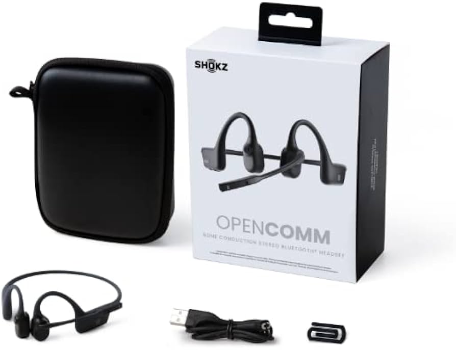 Amazon.co.jp: Shokz OpenComm Bone Conduction Earphones, Call Only