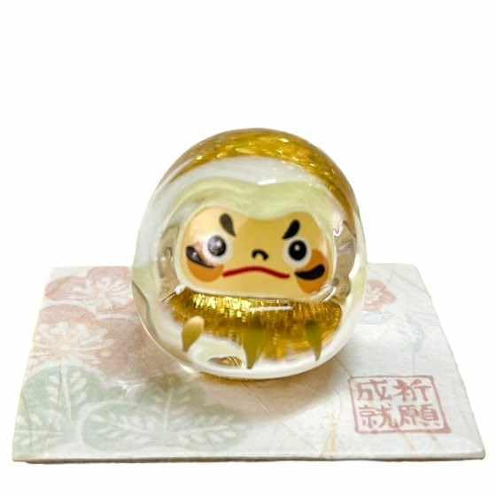 Amazon.co.jp: ガラス 置物 達磨 ダルマ 小さい/だるま (小) 金 硝子