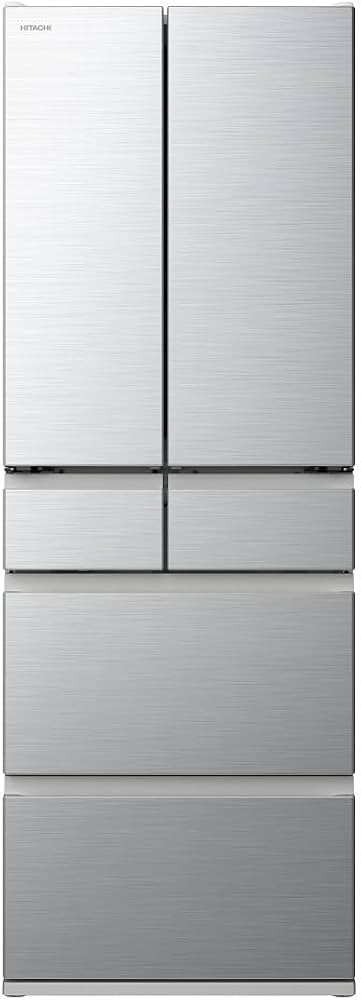 Amazon | 日立 冷蔵庫 幅65cm 485L フレンチドア R-H49V S シルバー