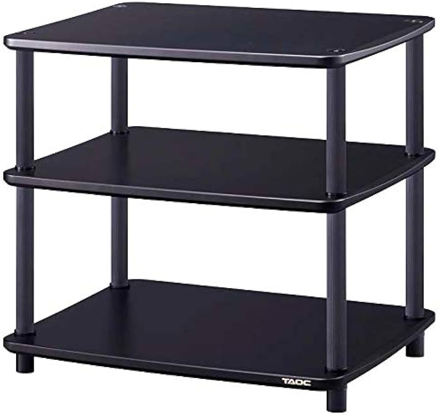Amazon | タオック オーディオラック（3段）ダークグレイメタリック