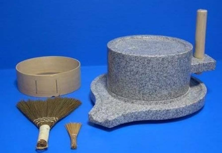 Amazon｜御影石 ひき臼（石臼）セット 24皿型 オフィス木村it21｜そば