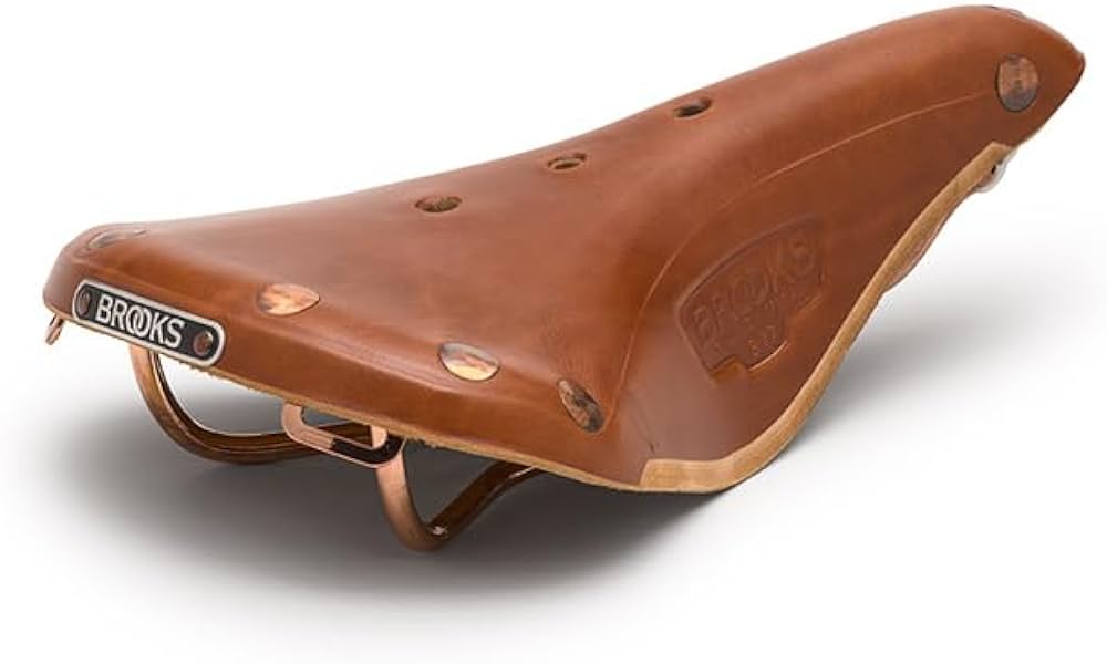 Amazon | BROOKS(ブルックス) レザーサドル 大きな銅製の鋲が特徴的な