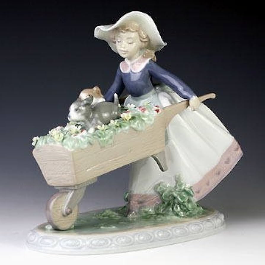 Amazon.co.jp: リヤドロ(Lladro) 犬と少女 乗せてあげる #ldr-5460