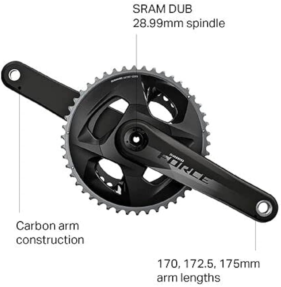 Amazon | SRAM Force AXS クランクセットスピード:12、スピンドル