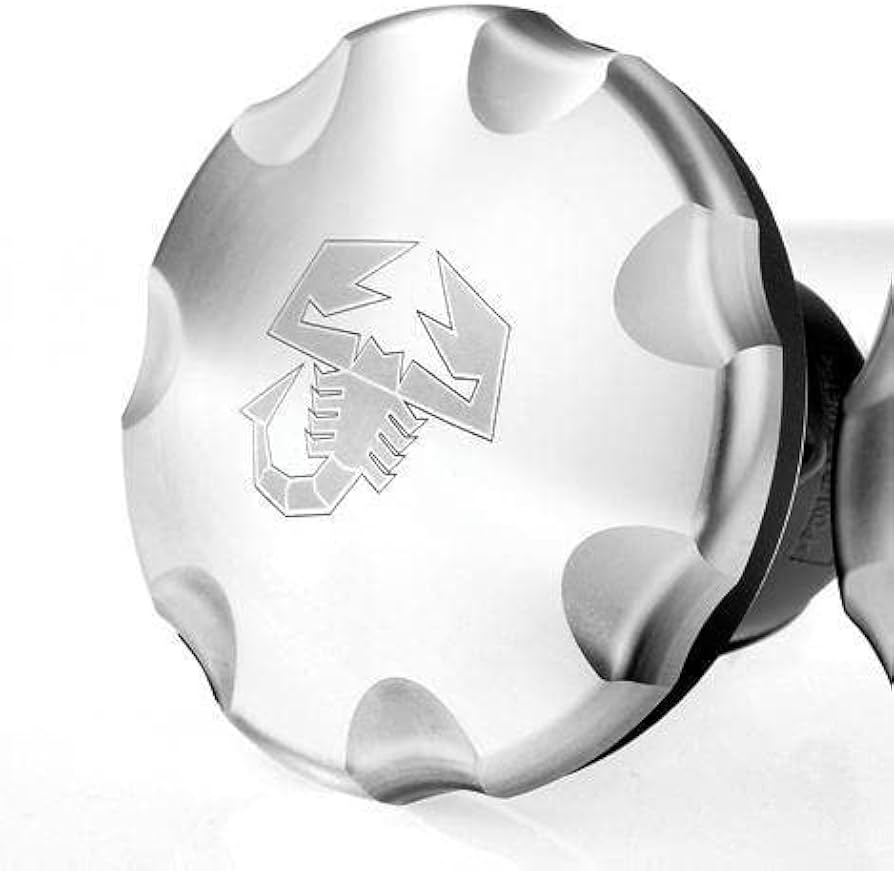 Amazon | アバルト 500 純正ロゴ入りフューエルキャップ アルミニウム