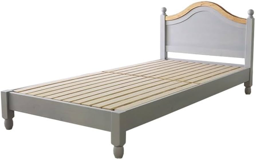 Amazon.co.jp: フレンチカントリー ベッドフレーム シングル パイン