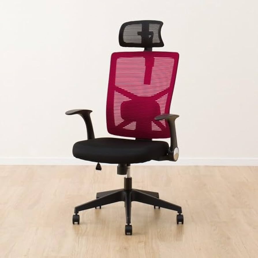 Amazon｜ニトリ ワークチェア バジーオ レッド NITORI 6620821