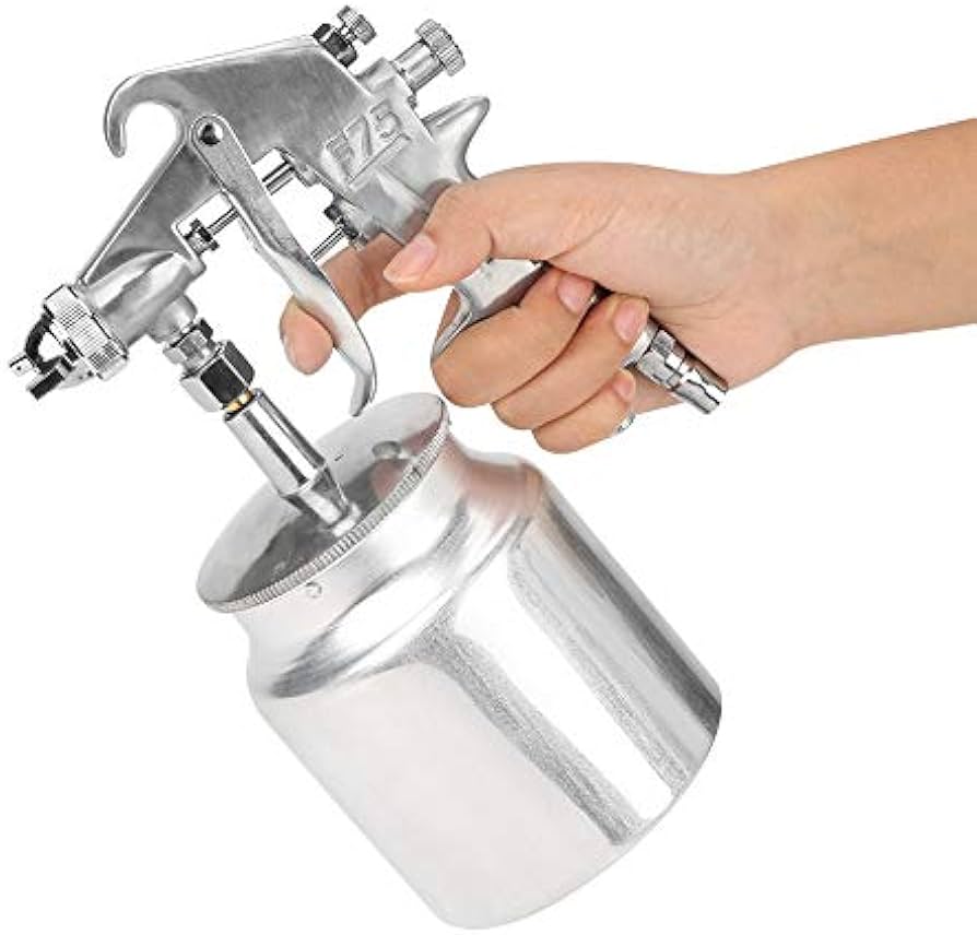 Spray Paint Gun Pneumatic Paint Gun F-75S 1.5mm Nozzle 750ml Pot