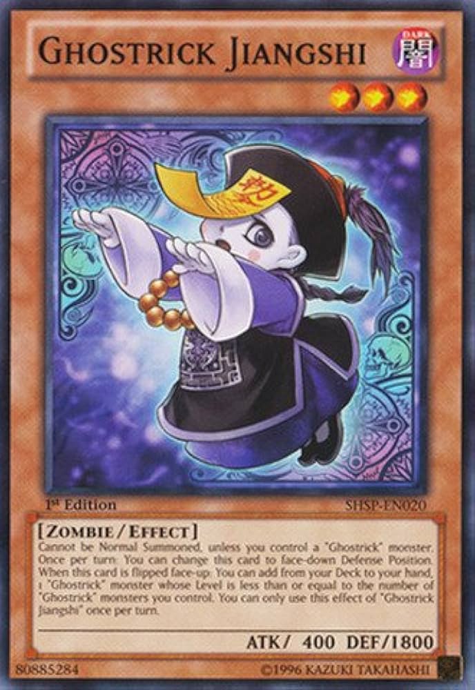 Amazon.com: YU-GI-OH! - Ghostrick Jiangshi (SHSP-EN020) - Shadow