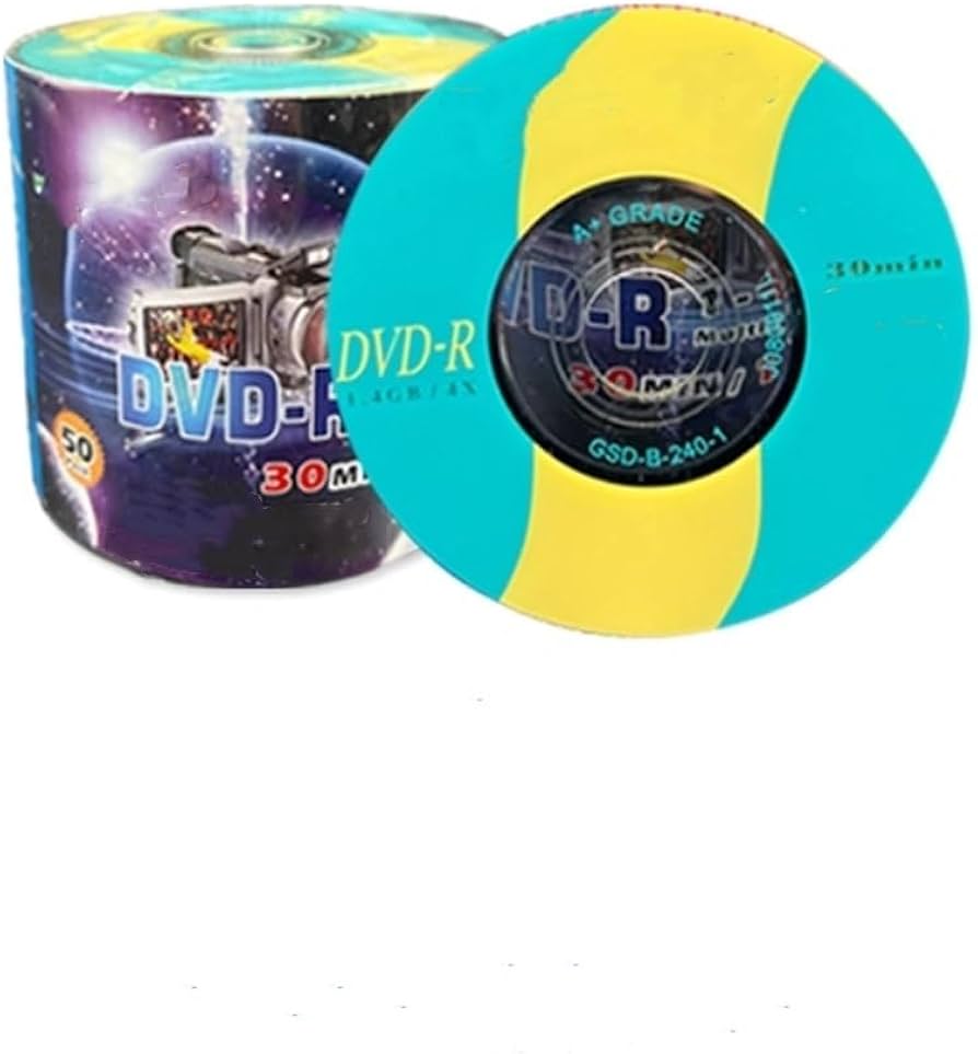xinchuangya 50 Pack 8cm 3 inch Mini Recordable Blank DVD-R Discs