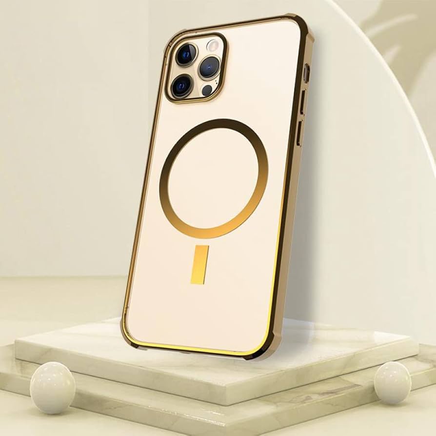 Amazon.co.jp: iPhone 12 11 Pro Max用ゴールドメッキ充電ケース
