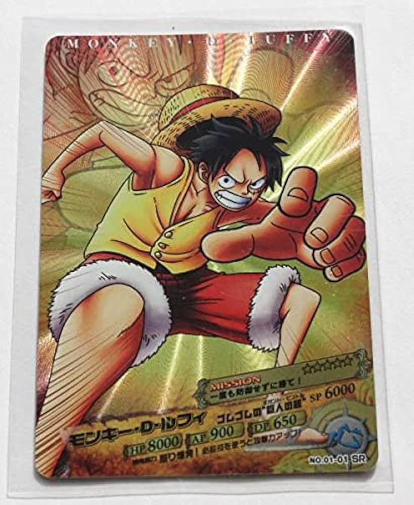 Amazon.co.jp: ワンピース ARカードダス第一弾 ルフィ SR 01-01 レア
