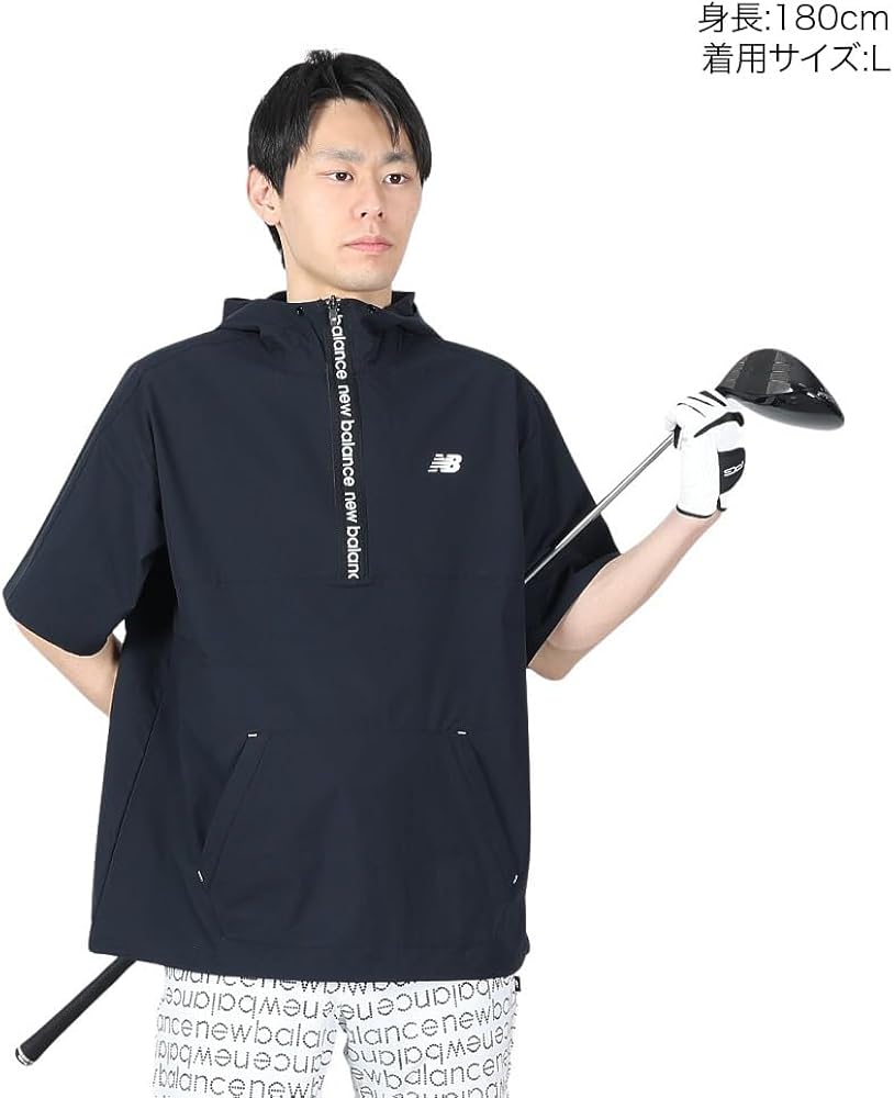 Amazon.co.jp: [ニューバランス ゴルフ] メンズ 半袖 ハーフジップ