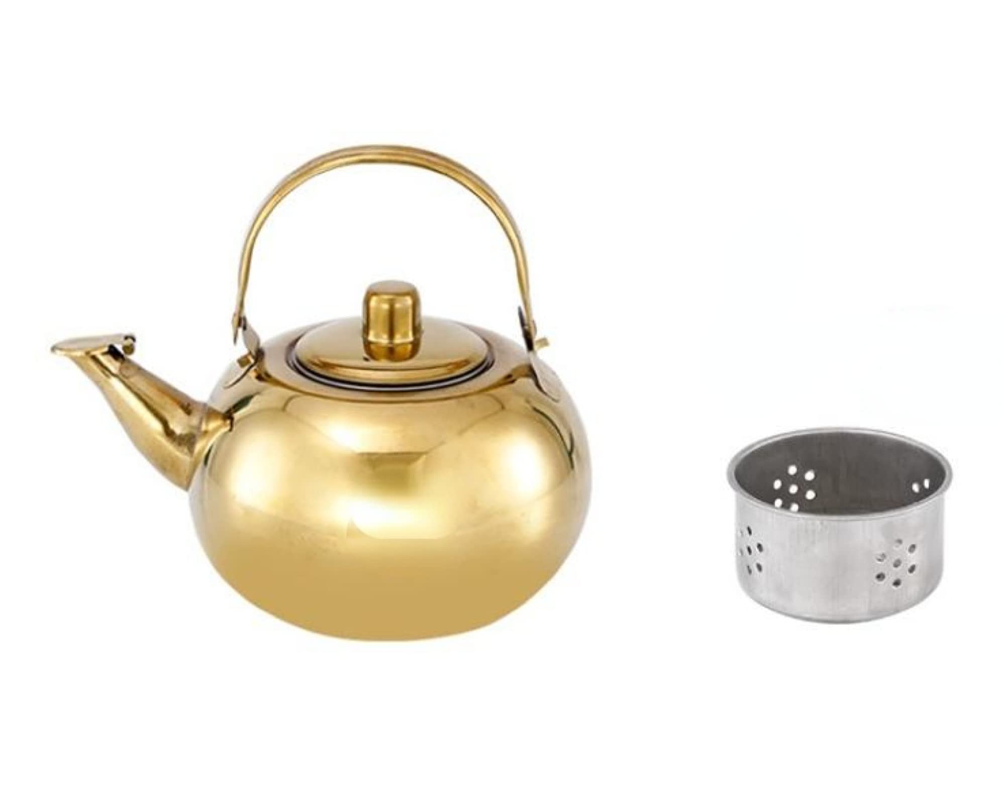 Amazon｜ティーポット ストレーナー付きティーケトル ステンレス