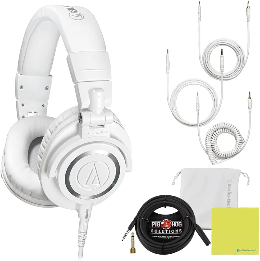 Amazon.com: Audio Technica ATH-M50X White Professional Studio