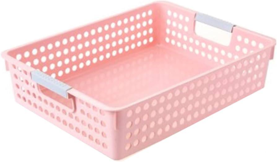 Amazon.co.jp: MJKQ9 収納バスケット プラスチック ピンク 多機能 耐用