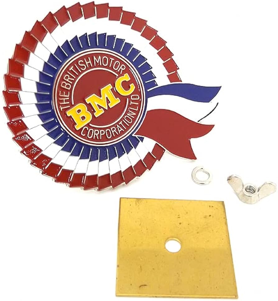 Amazon | ローバーミニ用 BMCグリルバッジ（シルバー） | エンブレム