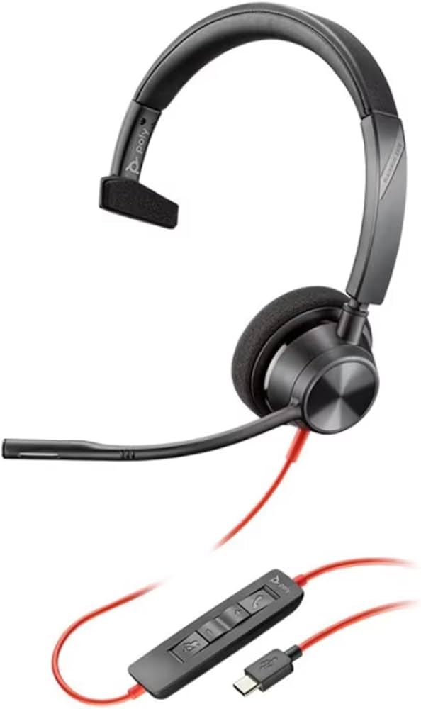 Amazon.com: Plantronics Poly Blackwire 3310 Microsoft USB-C