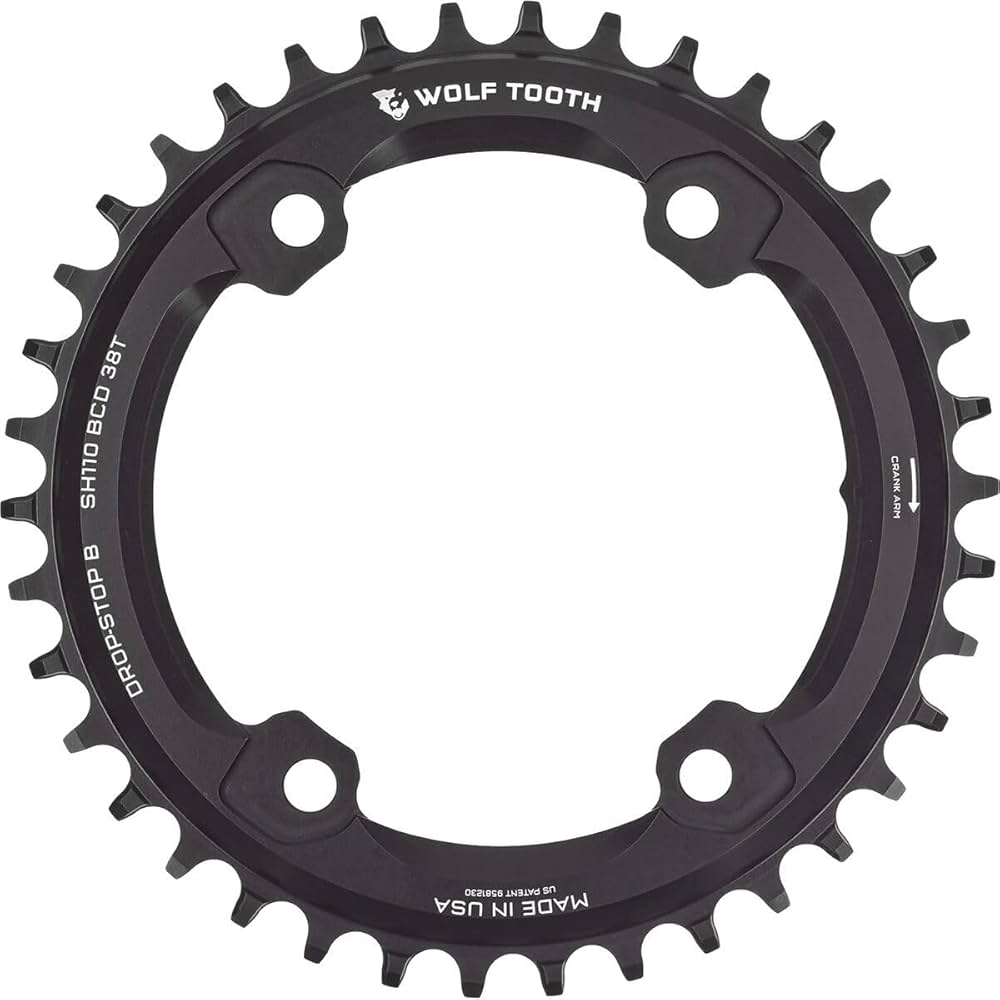 Amazon | ウルフトゥース(Wolf Tooth) 110 BCD 4 Bolt Chainring for