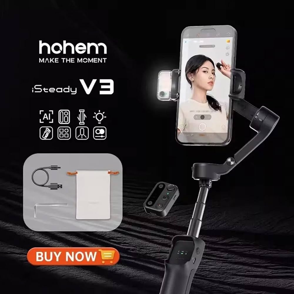 Amazon.co.jp: Hohem iSteady V3 ジンバルスタビライザー - 磁気AI