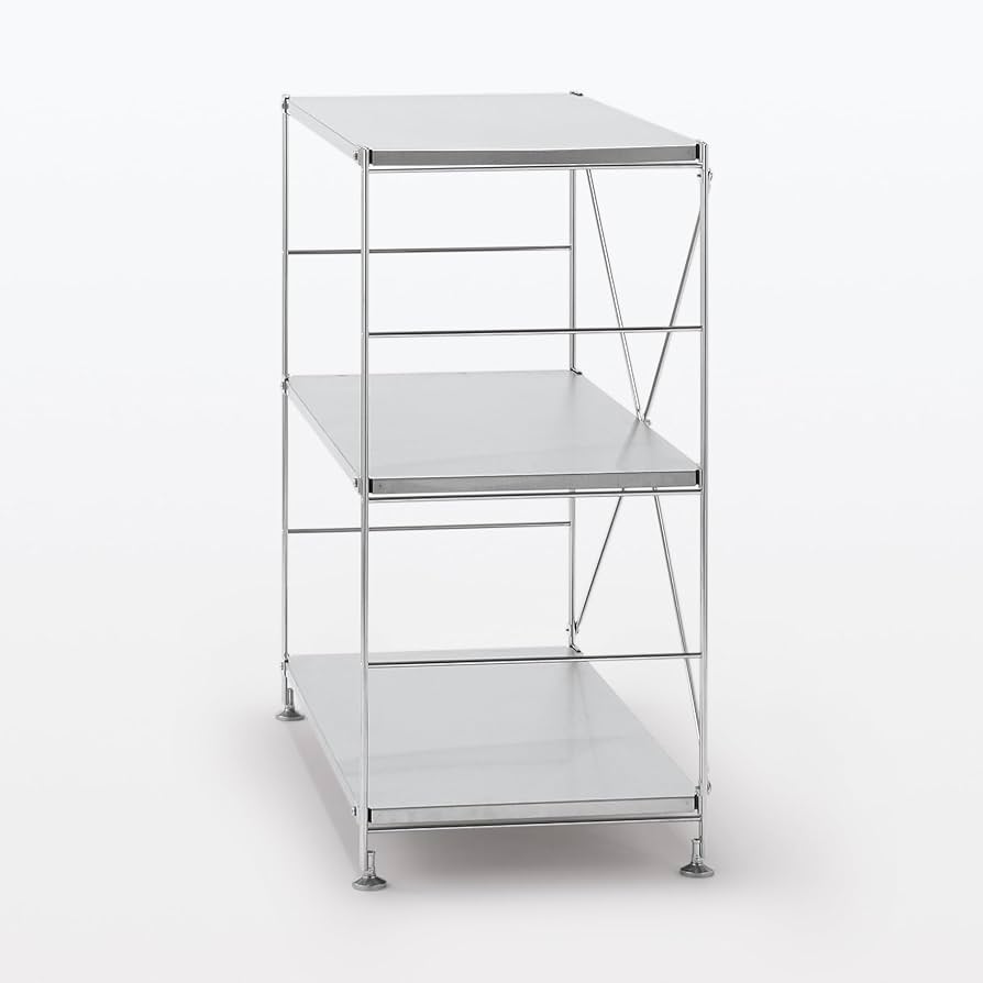 Amazon｜無印良品 ステンレスユニットシェルフ・ステンレス棚セット