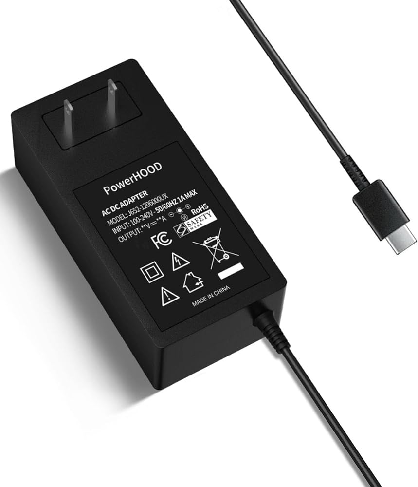 Amazon.com: PowerHOOD UL Listed 12V USB-C AC Adapter Compatible