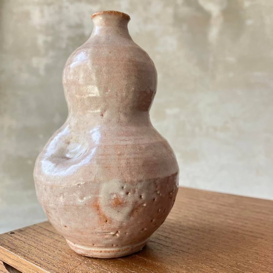 Amazon.co.jp: 萩焼 瓢箪徳利 酒器 花入 径約7.3cm高さ約11.5cm