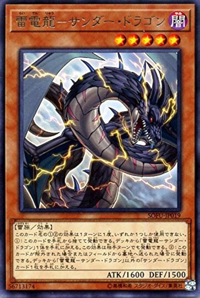 Amazon.co.jp: 遊戯王カード 雷電龍－サンダー・ドラゴン(レア) ソウル