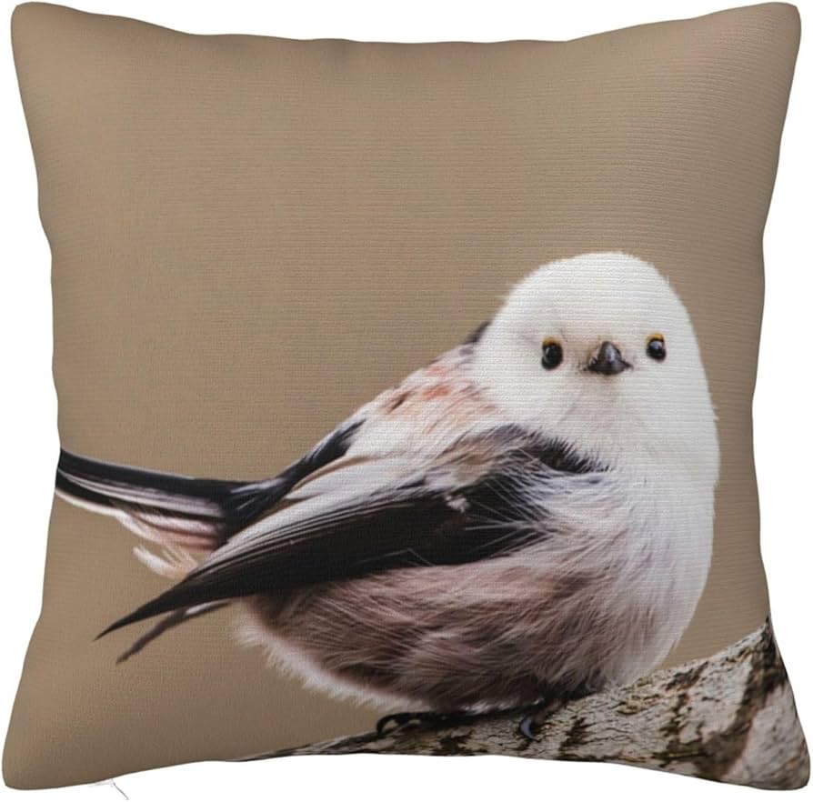 Amazon｜MUZIZY クッションカバー かわいい シマエナガ 鳥 可愛い