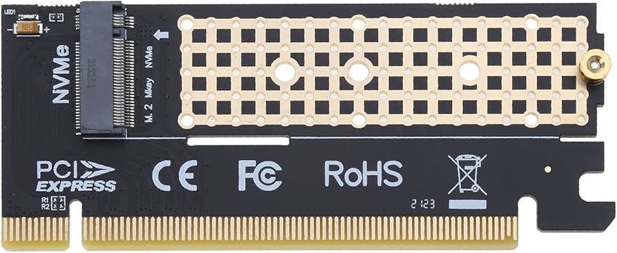 Amazon.co.jp: M2 PCIE3.0 アダプタ PCI-E X16 から NVMe 用 M2 SSD
