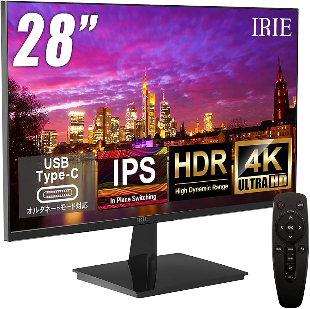 Amazon.co.jp: FFF モニター ディスプレイ 28インチ 4K ips Type-C HDR