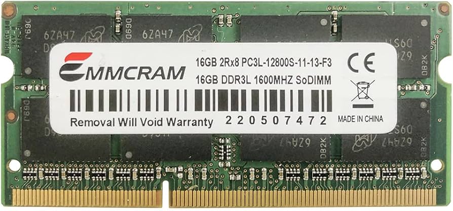 Amazon.co.jp: EMMCRAM 16GB DDR3 ノートパソコン RAM 1600MHz SODIMM