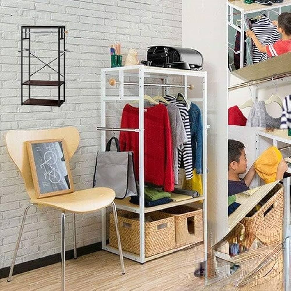 Amazon｜ハンガーラック 子供 キッズハンガーラック 子供用 スチール