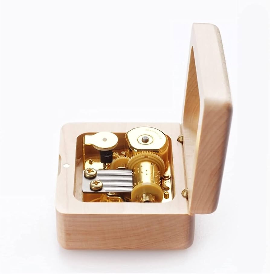 Amazon.co.jp: オルゴール ミニ木製オルゴール ミラー付きオルゴール