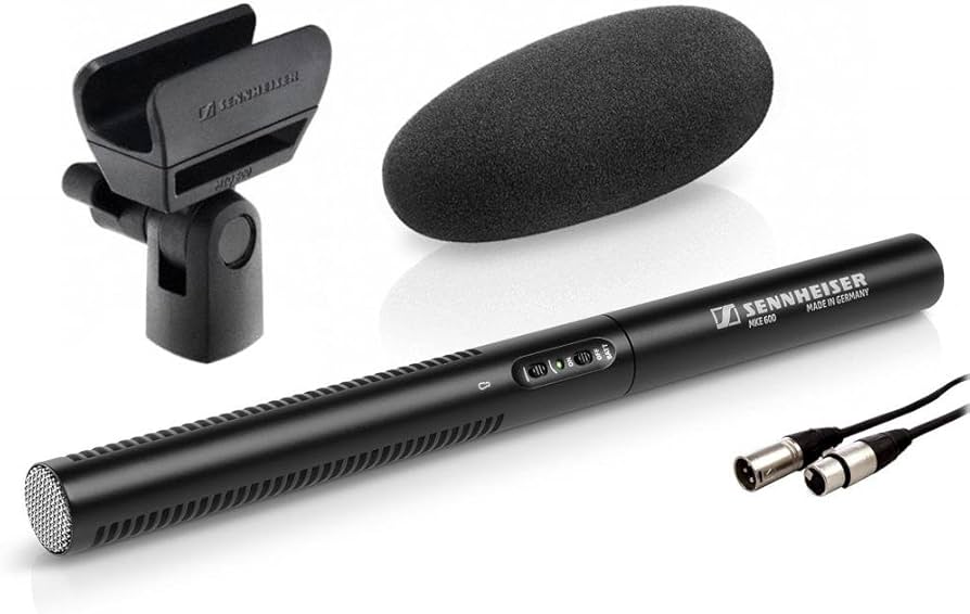 Amazon | Sennheiser MKE 600 ショットガンマイク XLRケーブル付き