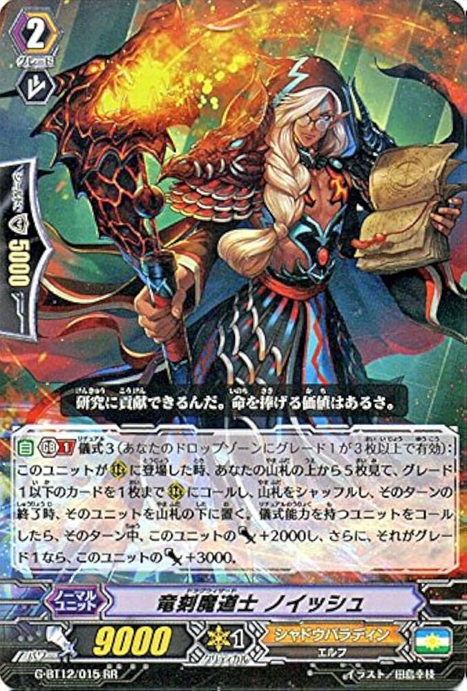 Amazon.co.jp: 竜刻魔道士 ノイッシュ RR ヴァンガード 竜皇覚醒 g