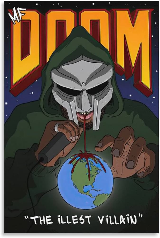 Rapper MF Doom Posters & Prints on Canvas Wall Art Poster For Room