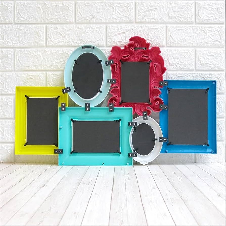 Amazon.co.jp: フォトフレーム 壁掛け 多面フォトフレーム 写真立て 6