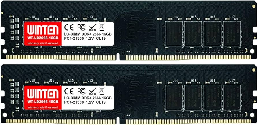 Amazon.co.jp: WINTEN デスクトップPC用メモリ DDR4-2666 32GB（16GB×2
