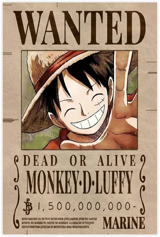 Amazon.co.jp: ワンピース モンキー D ルフィ Wanted アニメ