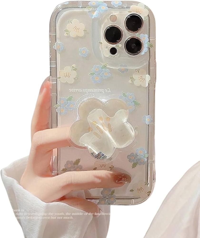 Amazon.co.jp: 花柄 シンプル プレミアム クリア スマホケース