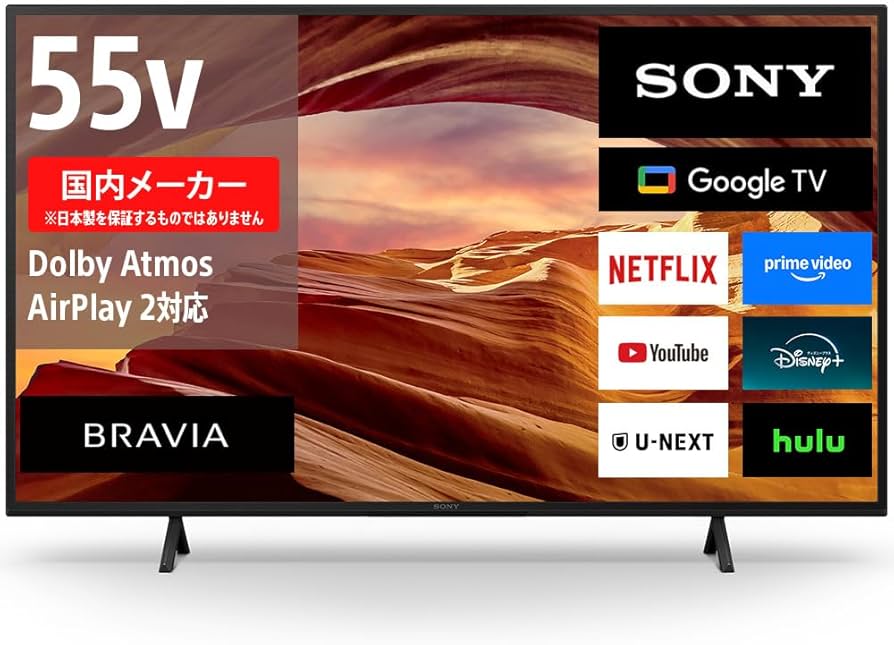 Amazon | ソニー(SONY) テレビ 55インチ 液晶 4K ブラビア KJ-55X75WL