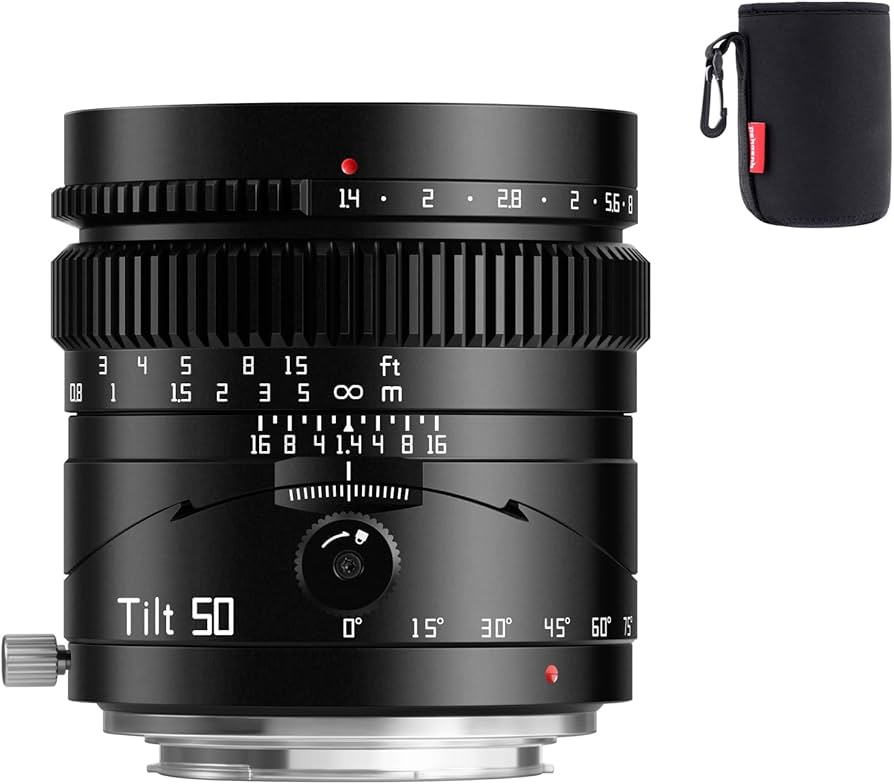 Amazon.com : TTartisan 50mm F1.4 Tilt Lens, Compatible with Full
