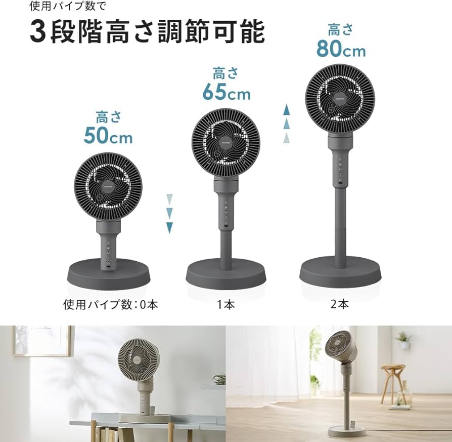 Amazon | アイリスオーヤマ サーキュレーター扇風機 18畳 上下左右首