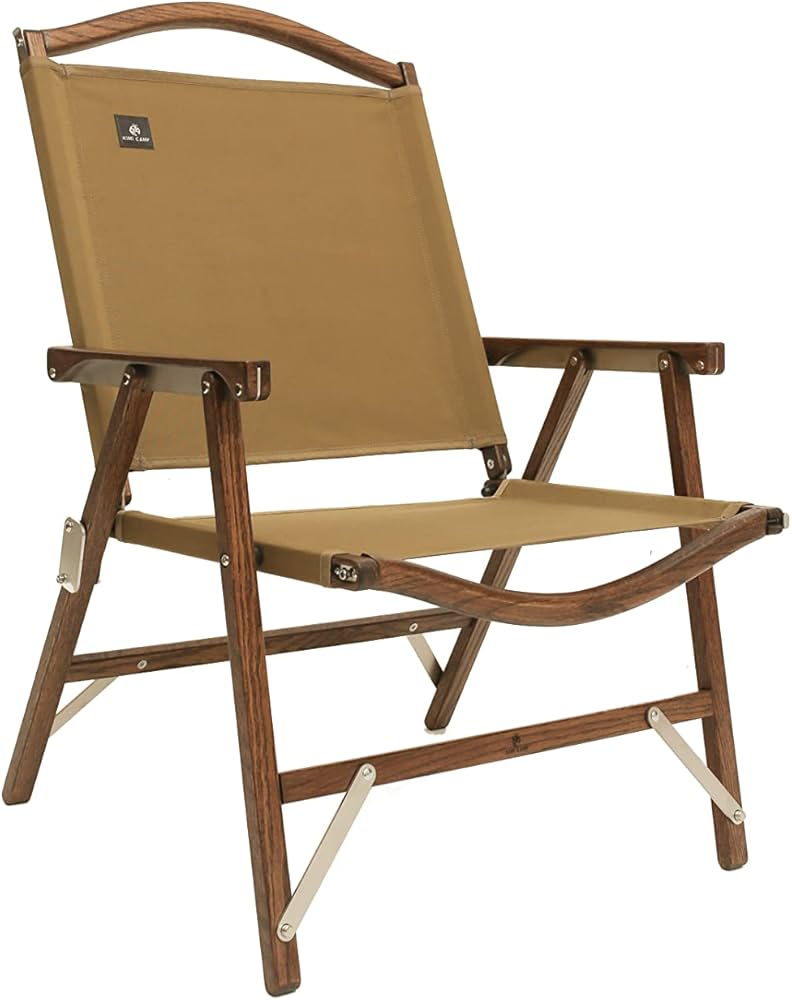 Amazon.co.jp: KIMICAMP クラッシックチェア アウトドア キャンプ 木製