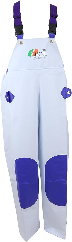 Amazon.co.jp: [ミドチャン] シバタ工業 シーガル201 胸付ズボン M 白